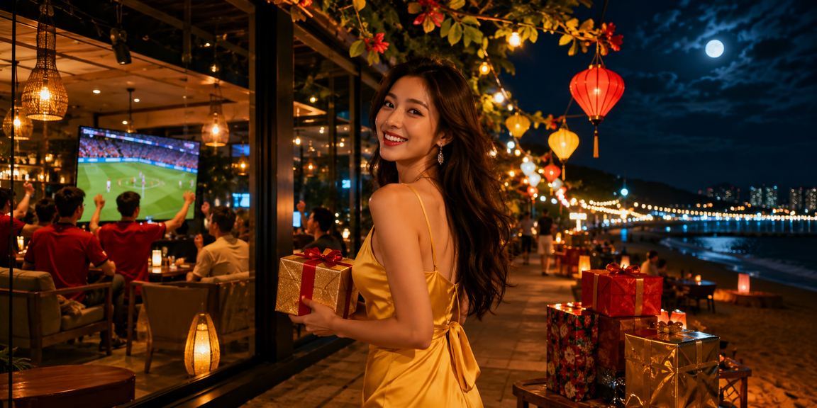 Người dùng xem tỷ lệ cá cược bóng đá tại chợ đêm Đà Nẵng trên ứng dụng di động